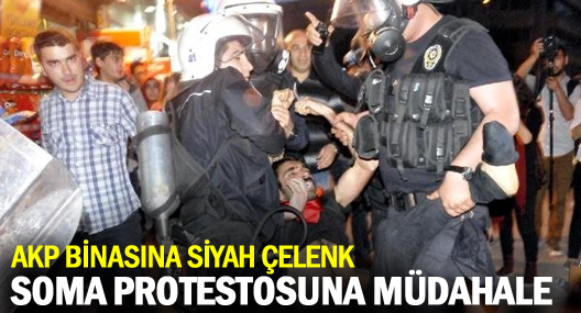 İzmit'te Soma protestosuna müdahale