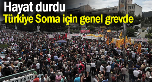 Soma için grev günü