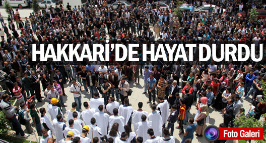 Hakkari'de Soma için hayat durdu