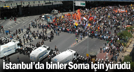 İstanbul’da binler Soma için yürüdü
