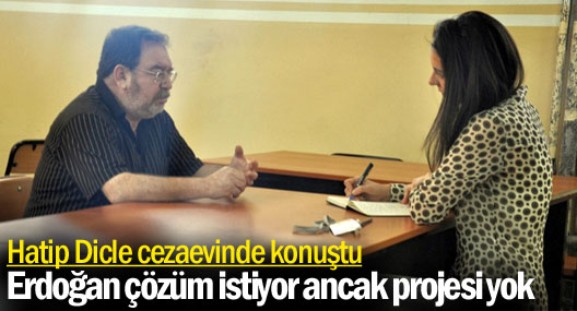 Hatip Dicle: Erdoğan çözüm istiyor ancak projesi yok