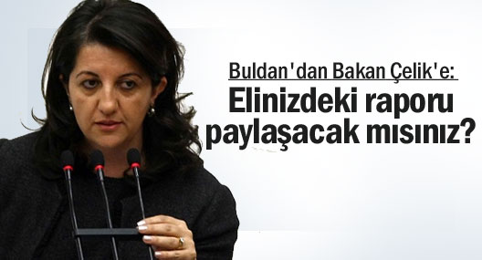 Buldan'dan Bakan Çelik'e: Elinizdeki raporu paylaşacak mısınız?