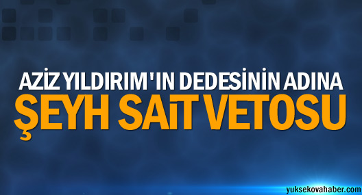 Ergani'de Caddeye Aziz Yıldırım'ın Dedesinin Adının Verilmesi Veto Edildi