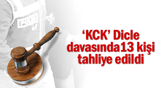 ‘KCK’ Dicle davasında 13 kişi tahliye edildi