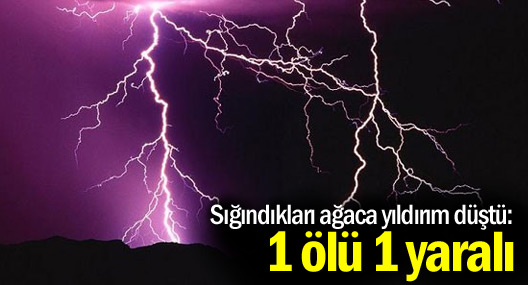 Şenkaya’da yıldırım çarpması: 1 ölü, 1 Yaralı