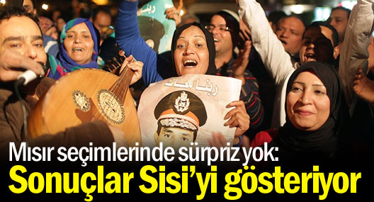 Mısır seçimlerinde sürpriz yok : İlk sonuçlar Sisi’yi gösteriyor