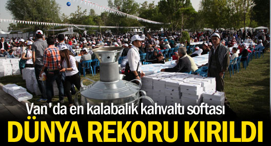 Van Kahvaltısı Guinness' e girdi