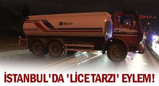 Yol kesip kamyonların anahtarını aldılar!