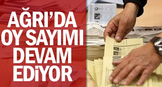 Ağrı’da Oy Sayımı Devam Ediyor