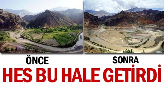 Hes 'Çukurbağlar Cenneti'ni çöle çevirdi