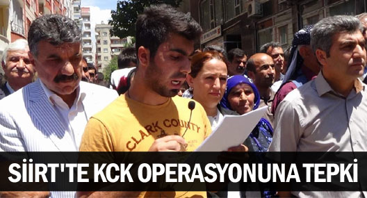 Siirt'te bugün yaşanan gözaltılar protesto edildi