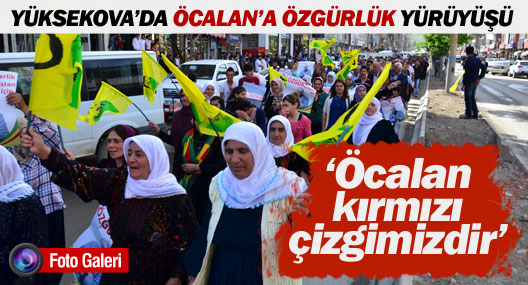 Yüksekova’da ‘Öcalan’a özgürlük’ yürüyüşü