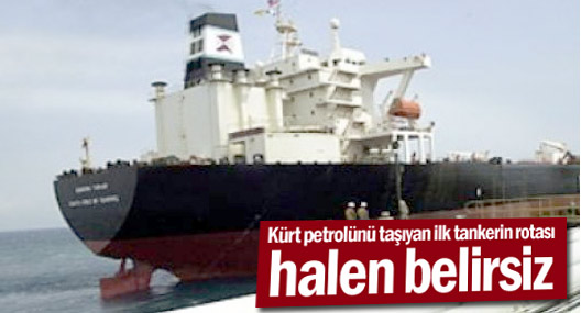 Kürt petrolünü taşıyan ilk tankerin rotası halen belirsiz