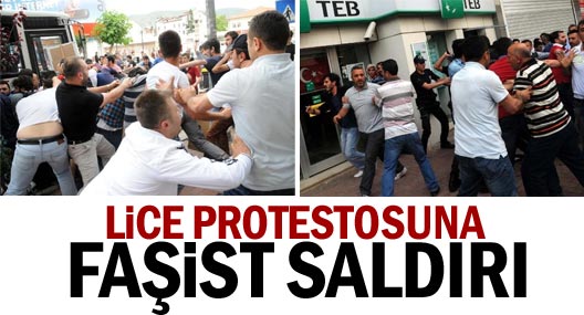 Tokat'ta, Lice Protestocularına Linç Girişimi