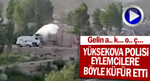 Yüksekova polisi eylemcilere böyle küfür etti