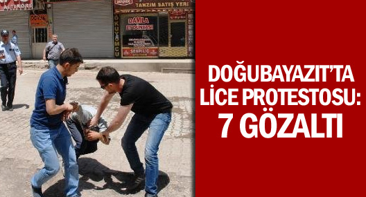 Doğubayazıt’ta Lice Protestosu: 7 Gözaltı