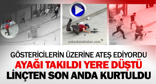 Hakkari'de 1 polis linçten son anda kurtuldu