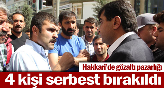 Hakkari'de oturma eylemi sona erdi, gözaltındakiler serbest