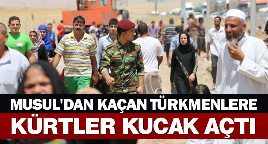 Musul'dan kaçan Türkmenlere Kürtler kucak açtı
