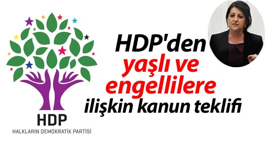 HDP'den yaşlı ve engellilere ilişkin kanun teklifi