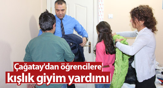Çağatay'dan öğrencilere kışlık giyim yardımı