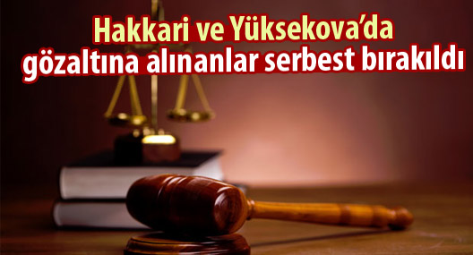 Hakkari ve Yüksekova'da gözaltına alınanlar serbest