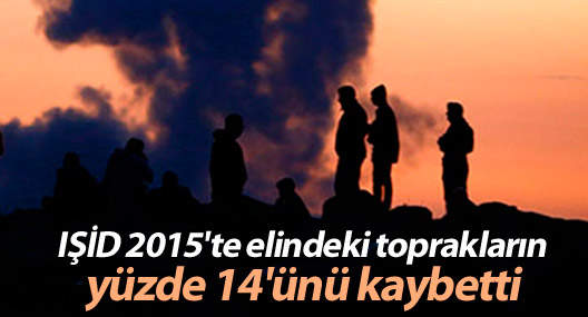 IŞİD 2015'te elindeki toprakların yüzde 14'ünü kaybetti