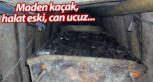Maden kaçak, halat eski, can ucuz...