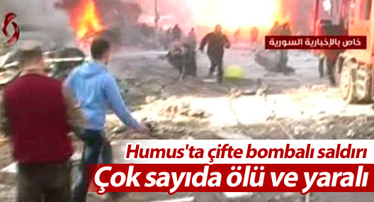 Humus'ta çifte bombalı saldırı