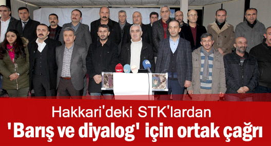 Hakkari'deki STK'lardan ortak çağrı