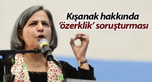 Gültan Kışanak hakkında ‘özerklik’ soruşturması
