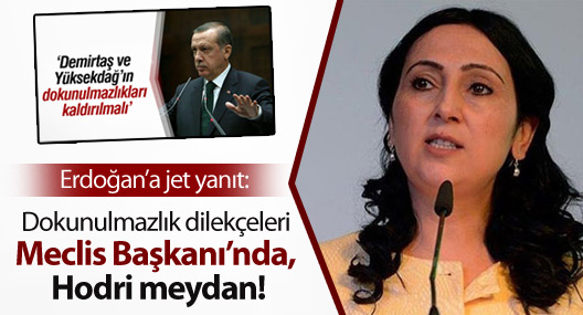 “Dokunulmazlık dilekçeleri Meclis Başkanı’nda, hodri meydan”