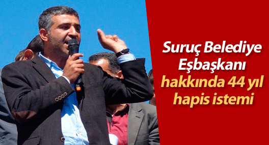 Suruç Belediye Eşbaşkanı hakkında 44 yıl hapis istemi