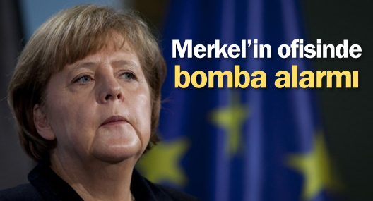 Merkel’in ofisinde bomba alarmı