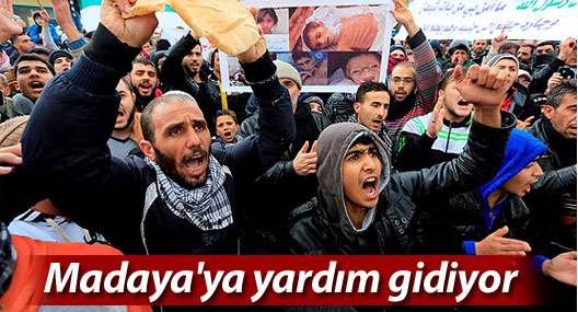 Madaya'ya yardım gidiyor