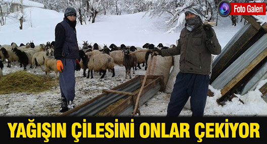 Kar yağışı onlar için çile oldu