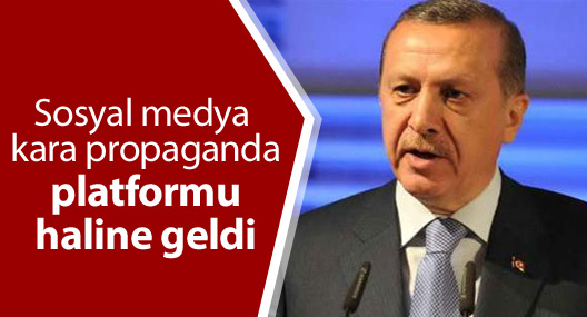 Erdoğan: 'Sosyal medya 'kara propaganda' platformu haline geldi'