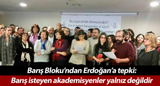 Barış Bloku: Barış isteyen akademisyenler yalnız değildir