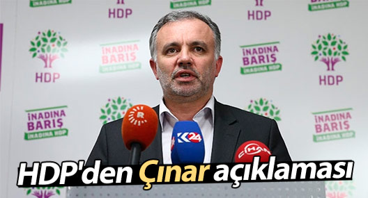 HDP'den Çınar açıklaması