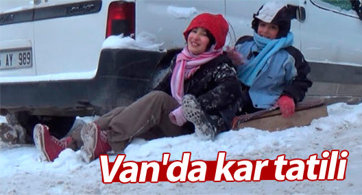 Van'da kar tatili