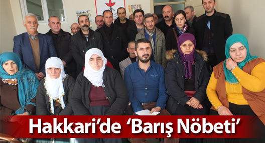 Hakkari'de 'Barış Nöbeti'