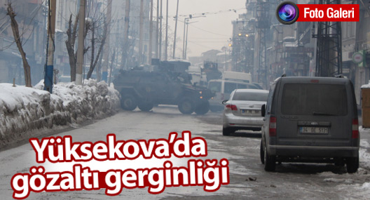 Yüksekova'da gözaltı gerginliği