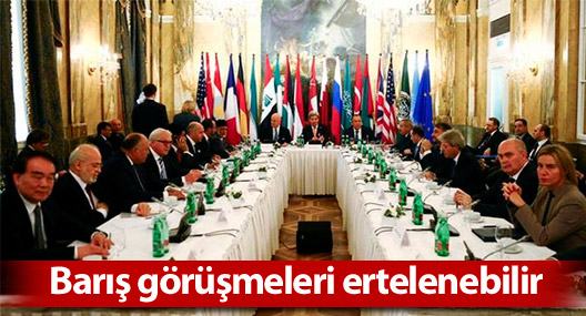 Suriye barış görüşmeleri ertelenebilir