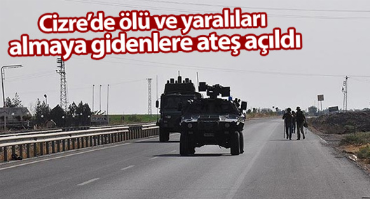 Cizre'de ölü ve yaralıları almaya giden kitleye ateş açıldı