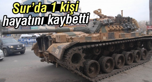 Sur’da 1 kişi hayatını kaybetti