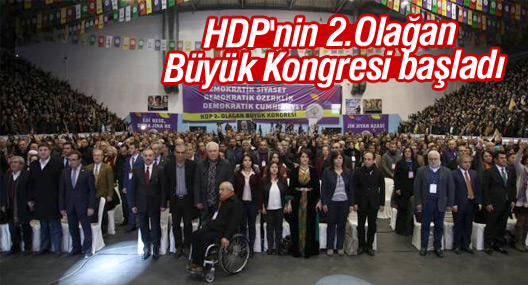 HDP'nin 2.Olağan Büyük Kongresi başladı