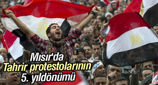 Mısır'da Tahrir Meydanı protestolarının 5. yıldönümü