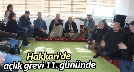 Hakkari'de açlık grevi 11. gününde