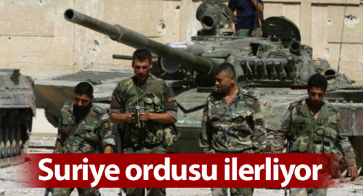 Suriye ordusu Halep'in kuzeyinde ilerliyor