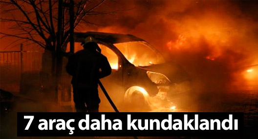 Kağıthane'de 7 araç kundaklandı